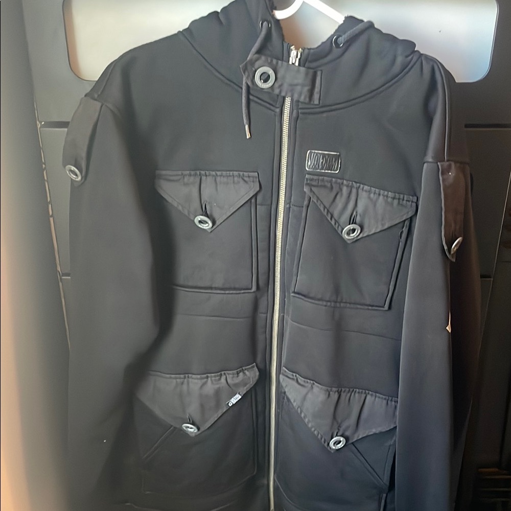 Men's Black Hooded Jacket volcom
